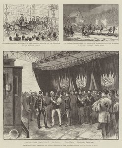 Kongen af Italien hilser den tyske kejser på banegården ved hans ankomst til Rom af English School